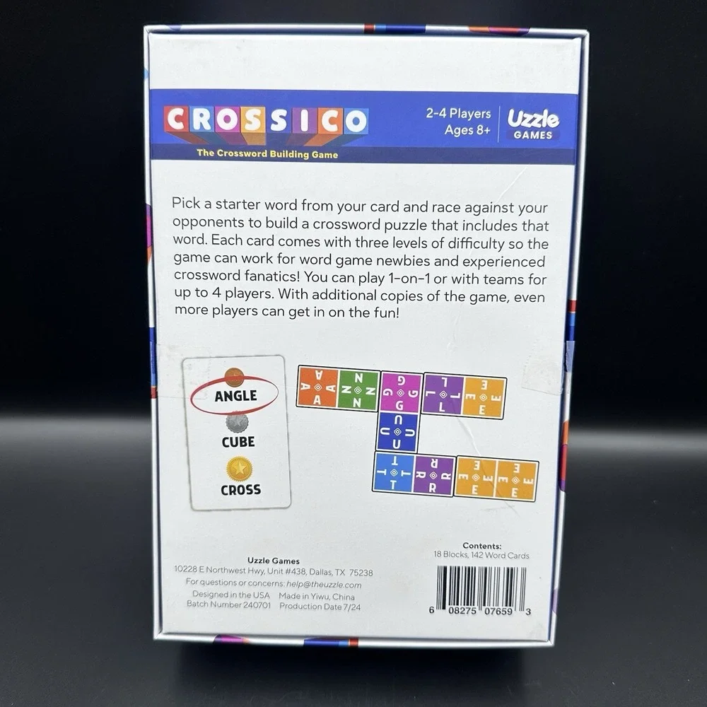 Crossico by Uzzle Games: Crossword Building Game New